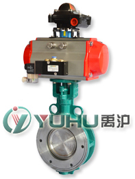 D973H气动硬密封对夹蝶阀 D673H/F气动硬密封对夹蝶阀