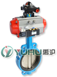 D971X气动软密封对夹蝶阀 D673H/F气动硬密封对夹蝶阀