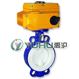 D971F46对夹式电动衬氟蝶阀 电动衬氟蝶阀