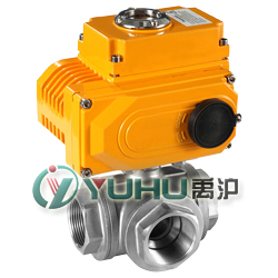 Q914(5)F/PPL电动三通内螺纹球阀